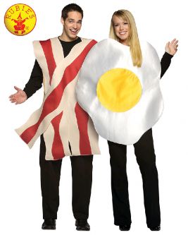 BACON & EGG COUPLES COSTUMES, ADULT
