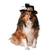 HAPPY NEW YEAR PET HAT - SIZE M-L