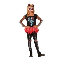 SCARED TO THE BONE SKELETON COSTUME, CHILD - SIZE S