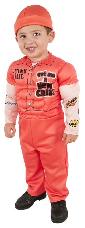 MUSCLE PRISONER DELUXE COSTUME, CHILD - SIZE S