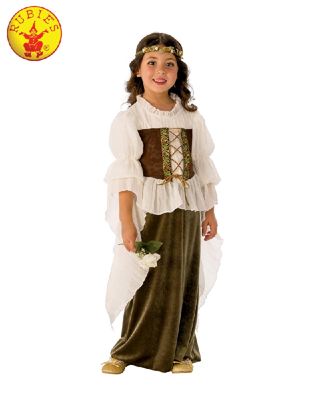 MAID MARIAN HISTORICAL COSTUME, CHILD - SIZE S