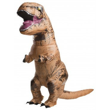 T-REX INFLATABLE COSTUME ADULT, SIZE - STD