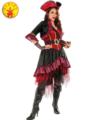 LADY BUCCANEER PIRATE COSTUME, ADULT - SIZE STD
