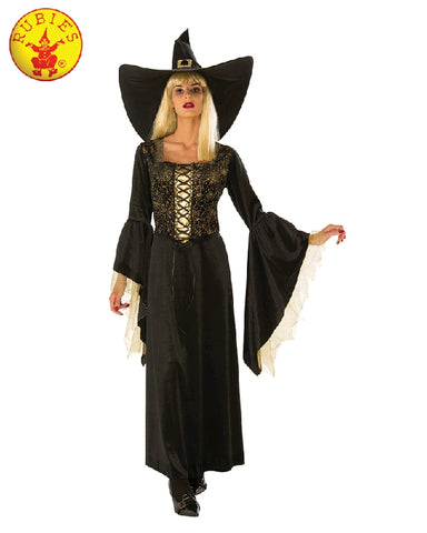 GOLDEN WEB WITCH COSTUME, ADULT