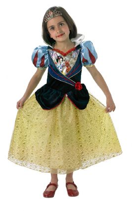 SNOW WHITE SHIMMER DELUXE COSTUME, CHILD - SIZE L